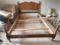 Nice Solid Wood Vintage Full Size Bed