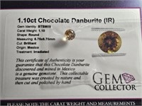 1.10ct Chocolate Danburite (IR)