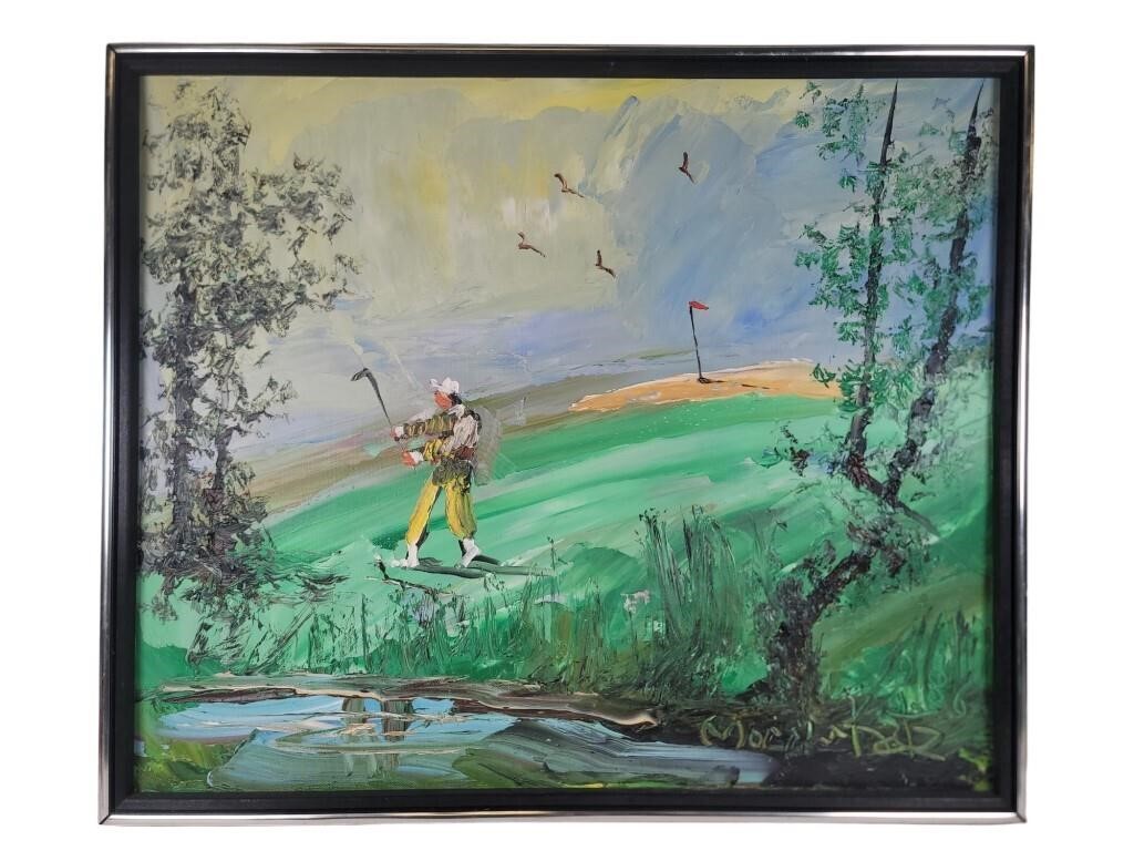 Morris Katz Golf Landscape Painting