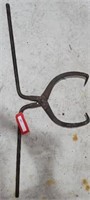 antique Xl ice tongs