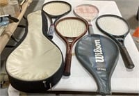 Tennis rackets w/case