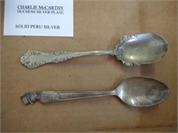 (2) Silver Plate Spoons