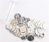 Coin 1961-D Washington Quarter 90% Silver 40 Pcs.