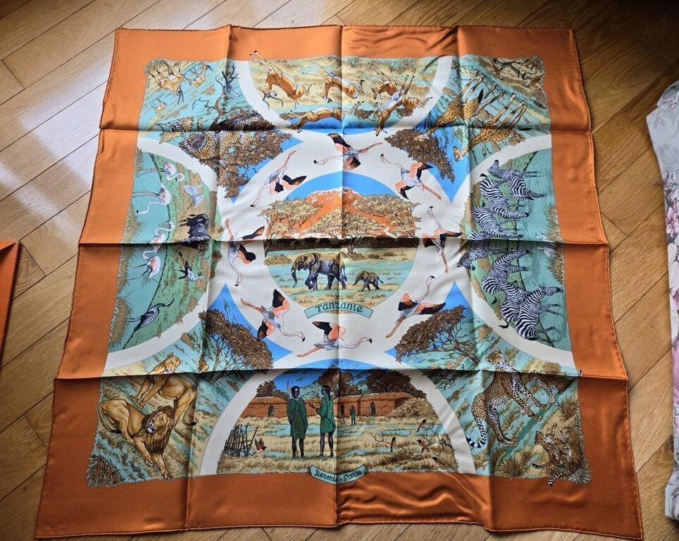 Hermes Carre "Tanzanie"  Silk Scarf