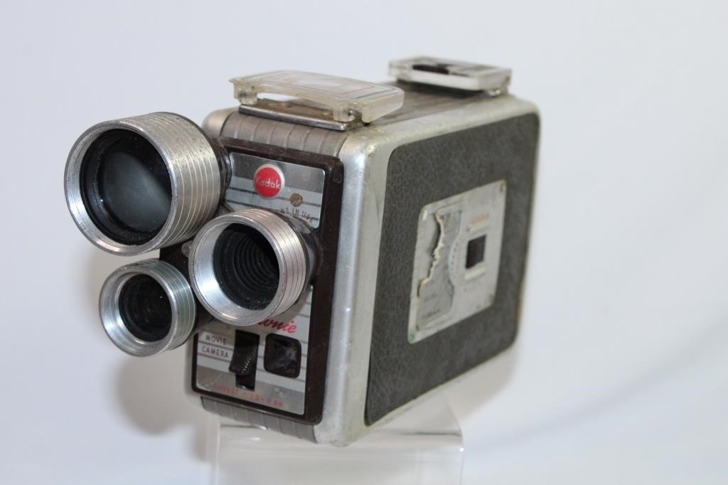 A Vintage Kodak Brownie Turrett 8mm Movie Camera