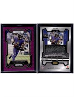 Rashod Bateman Purple Wave Prizm /99 2023 Panini