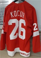 Joey Kocur Detroit Red Wings signed Hockey Jersey