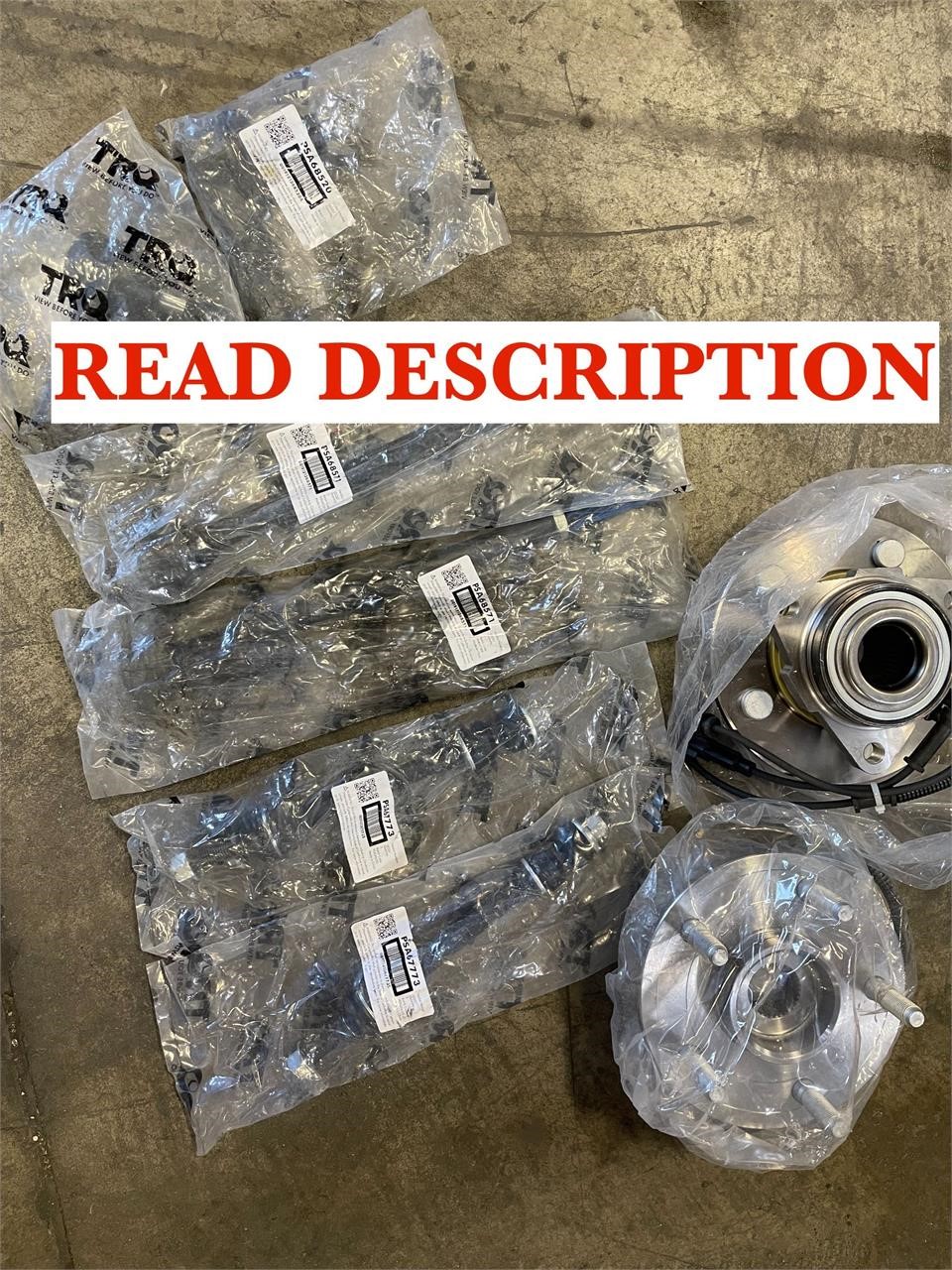 TRQ Hub Bearing Assembly + TRQ Unknown Parts