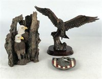 Eagle Sculptures & Belt Buckle