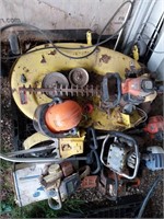 Pallet of Chainsaws, whipper snippers, hedger,