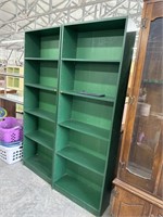 2 bookshelves