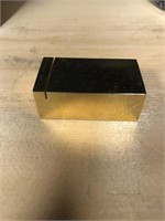 Brass rectangle paperweight