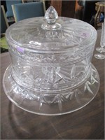 305-WATERFORD MARQUIS COVERED CAKE STAND 13X16