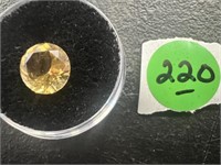 2.51 cw Yellow Citrine Round Genuine Stone