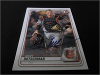 Adley Rutschman signed baseball card COA