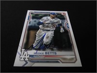 Mookie Betts signed baseball card COA