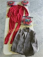 Red one piece, ladies jacket, 3 toss games