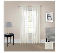 Eclipse 118" W x 84” L Taupe Sheer Pair Curtain