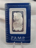 PAMP Swiss 1oz .999 Silver Bar Assay Certified