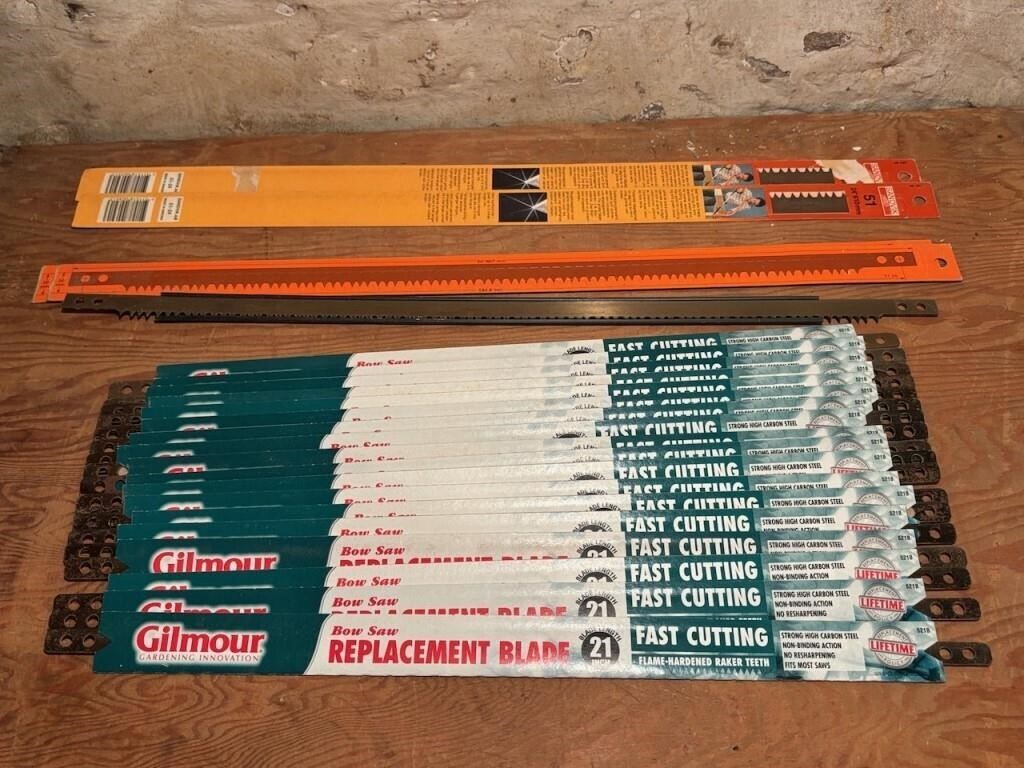 Large Collection of Bow Saw Blade Replacements