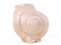 Cambridge Glass Crown Tuscan Pink Snail Vase