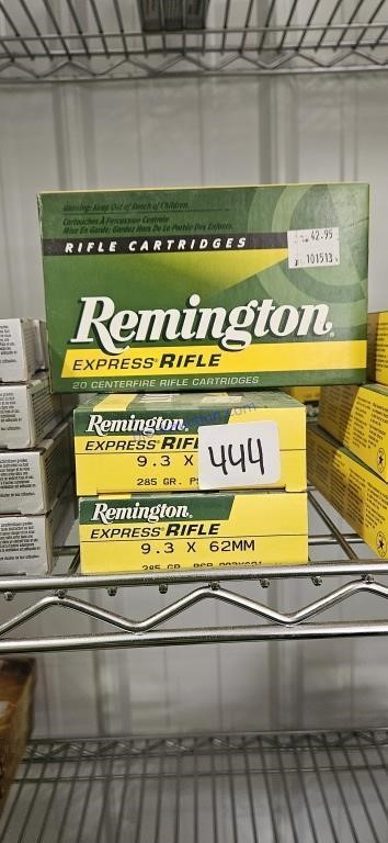 3 Remington rifle
9.3×62mm 285 grain
 ONE MONEY