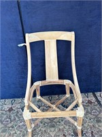 Bamboo & Rattan Slope Back Side Chair Unfinished