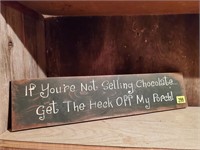 Handcrafted porch sign