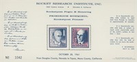 Friedrich Schmiedl Rocketpost Pioneer Commermorati