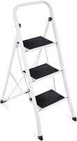 3 Step Ladder Folding Sturdy Portable Step Stool