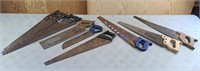 Collection of hand saws