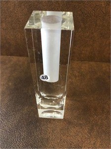 Candle Holder 1 Vintage Lead Crystal 7" 1.14 lbs