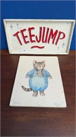 HANDPAINTED TEEJUMP TIMBER SIGN AND BEATRIX POTTER
