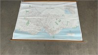 LARGE ROAD CONSTRUCTION MAP OF VICTORIA ON