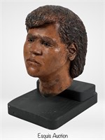 Men's Clay Art Pottery Head Sculpture