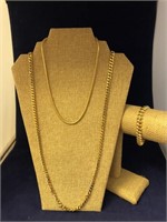 Selection of Gold-tone Necklaces & Bracelet