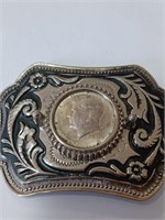 1965 Kennedy Half Dollar Coin Belt Buckle