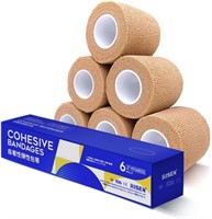 WFF8720  RISEN Cohesive Bandages Wrap - 2" x 5 Yar