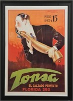 Vintage Tonza poster  El Calzado Perfecto