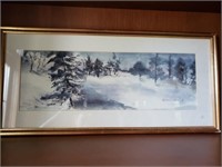 Snow Scene Framed Print
