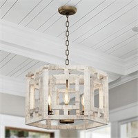Farmhouse Chandelier 20' for Dining Room Light Fix