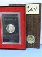 1972 Ike U.S. Proof Dollar in Brown Box