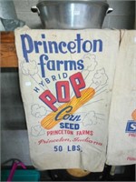vtg. Princeton Farms Hybrid Pop Corn seed bag