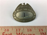 Old US Post Office Letter Carrier hat badge