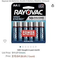 AA BATTERIES (OPEN BOX, NEW)