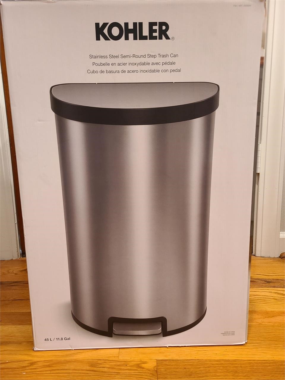 Kohler Stainless steel Trashcan 45L NEW!