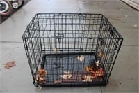 Wire dog crate