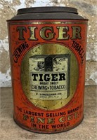 Tiger Chewing Tobacco Tin