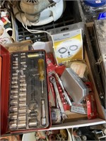 torc set, sockets, wrenches, trailer light kit