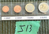 2002 first year of euro coins